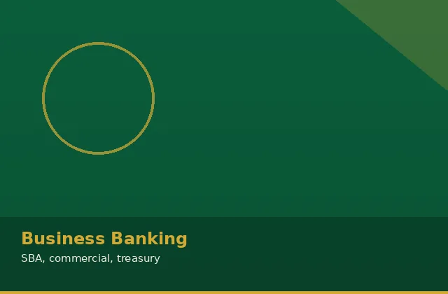 NexTier Bank business banking feature covering SBA commercial real-estate treasury services